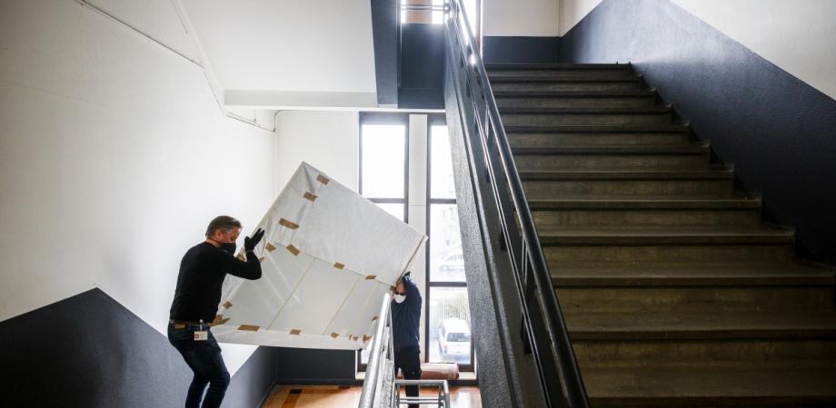 verhuis van Antverpia naar restauratieatelier verhuis van Antverpia naar restauratieatelier