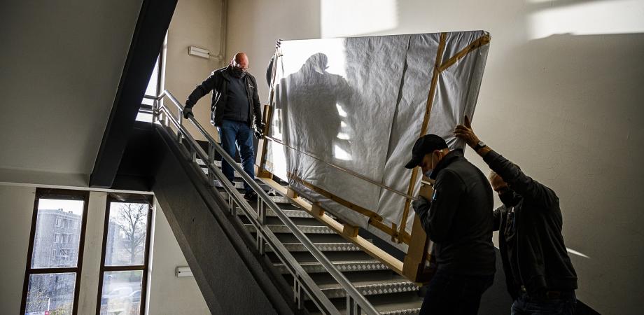 Verhuis van Antverpia naar Museum Plantin-Moretus Verhuis van Antverpia naar Museum Plantin-Moretus